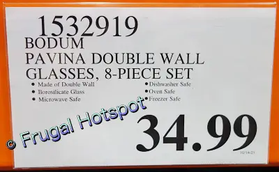 Bodum Pavina Double Wall Thermo-Glasses | Costco Price
