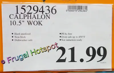 Calphalon Hard Anodized Nonstick Wok | Costco Price