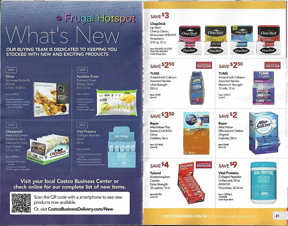 Costco Business Center Coupon Book NOVEMBER - DECEMBER 2021 | p 20 and 21