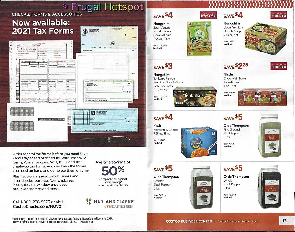 Costco Business Center Coupon Book NOVEMBER - DECEMBER 2021 | p 26 and 27