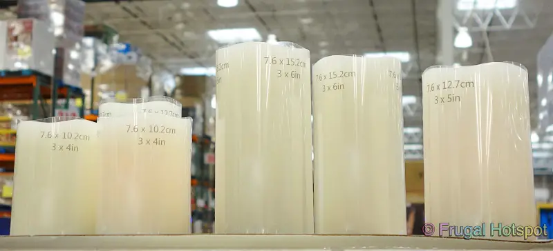Gerson Glow Wick LED Flameless Candles | Costco Display