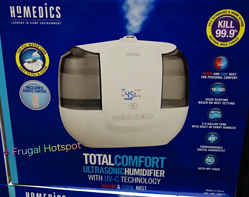 HoMedics TotalComfort Ultrasonic Humidifier | Costco