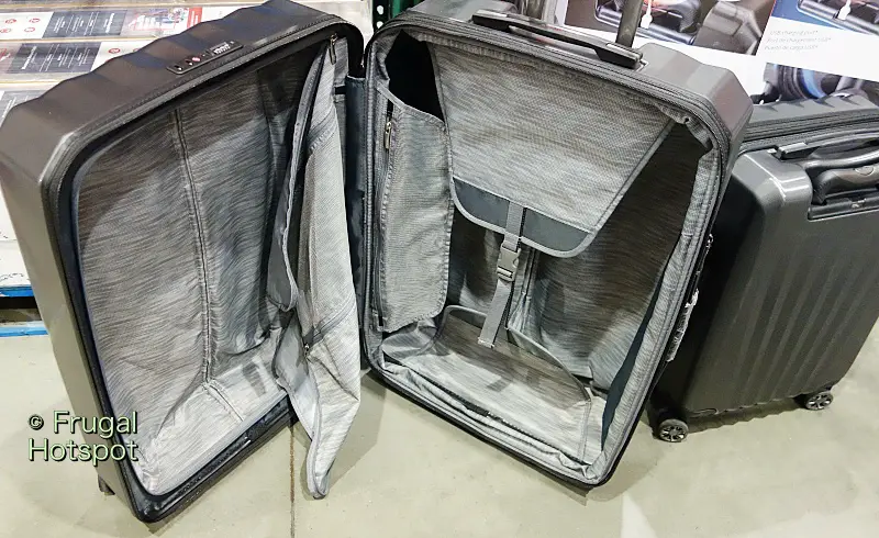 Interior Checked Bag Ricardo Windsor Luggage | Costco display