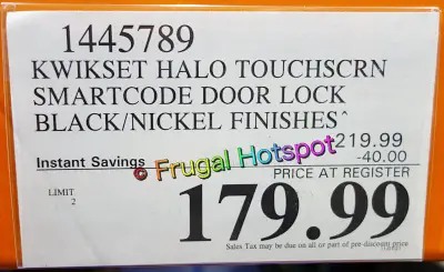 Kwikset Halo Touchscreen Door Lock | Costco Sale Price