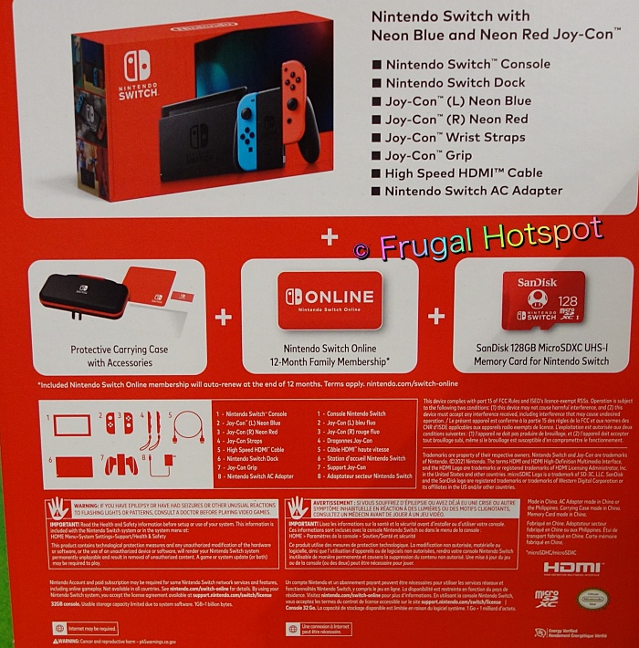 Nintendo Switch Bundle details | Costco
