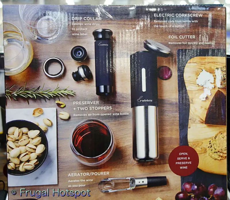 Rabbit Electric Wine Opener 8 Piece Set | Costco