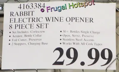 Rabbit Electric Wine Opener | Costco Price