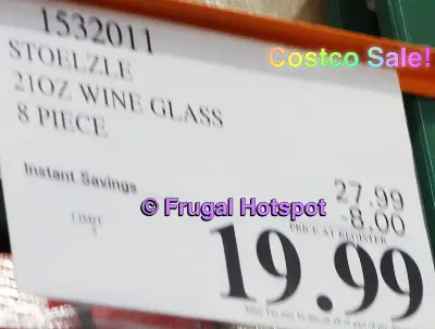 Stölzle Wine Glasses 8 pc | Costco Sale Price