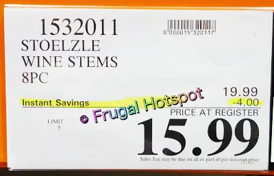 Stölzle Lausitz All-Purpose Wine Glasses | Costco Sale Price