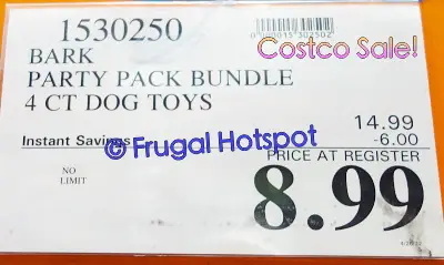 BARK Costco Party Pack Dog Toy Bundle from BarkBox | Costco Sale Price