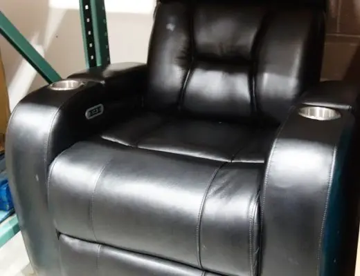 Bronston Leather Power Theater Recliner | Costco Display