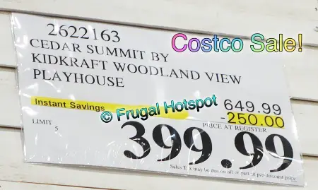 Cedar Summit by Kidkraft Woodland View Play house | Costco Sale Price