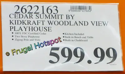 Cedar Summit by Kidkraft Woodland View Playhouse | Costco price
