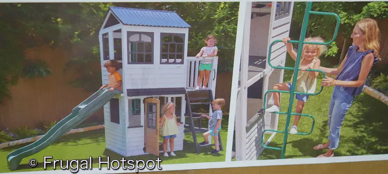 Cedar Summit by Kidkraft Woodland View Playhouse and zigzag pole | Costco