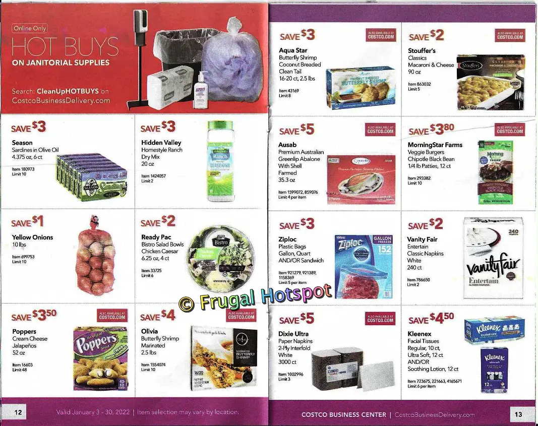 Costco Business Center Coupon Book JANUARY 2022 | p 12 13