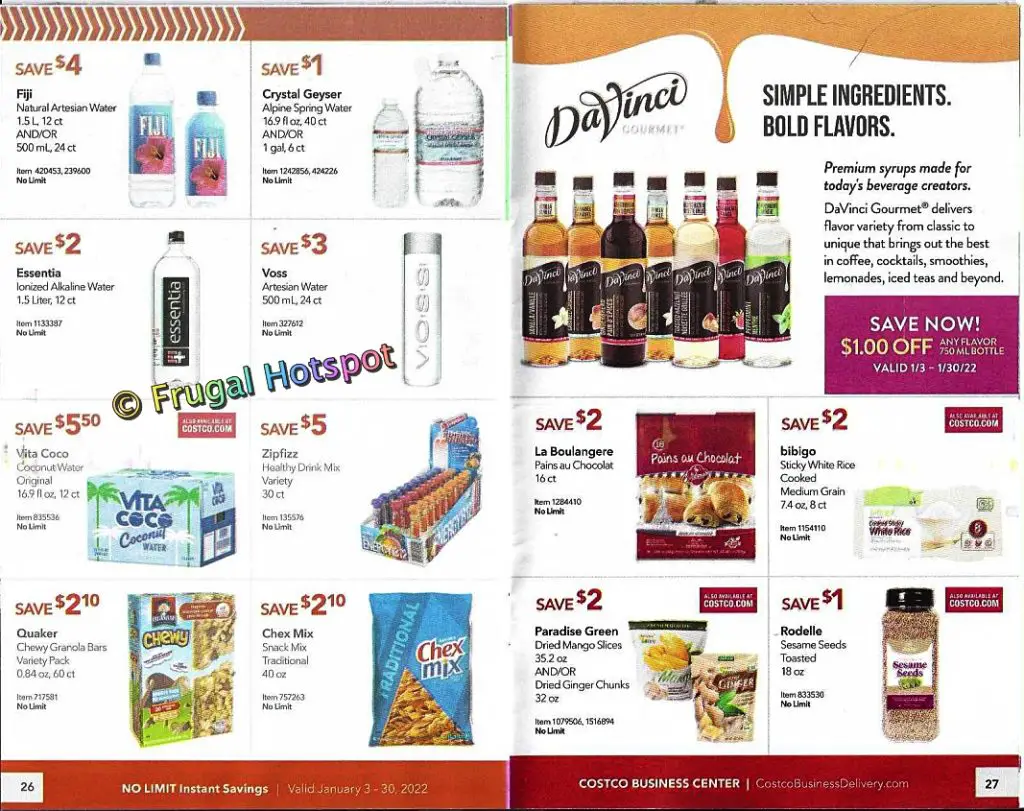 Costco Business Center Coupon Book JANUARY 2022 Frugal Hotspot