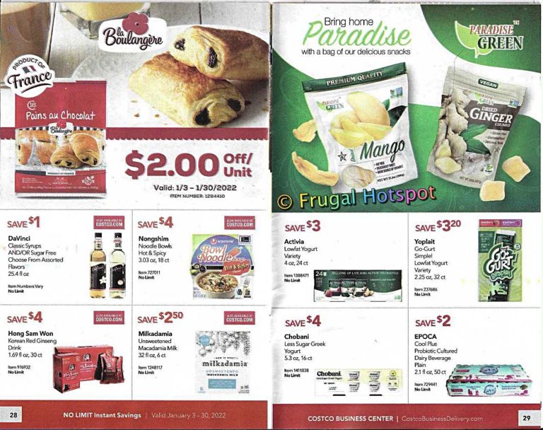 Costco Business Center Coupon Book JANUARY 2022 Frugal Hotspot