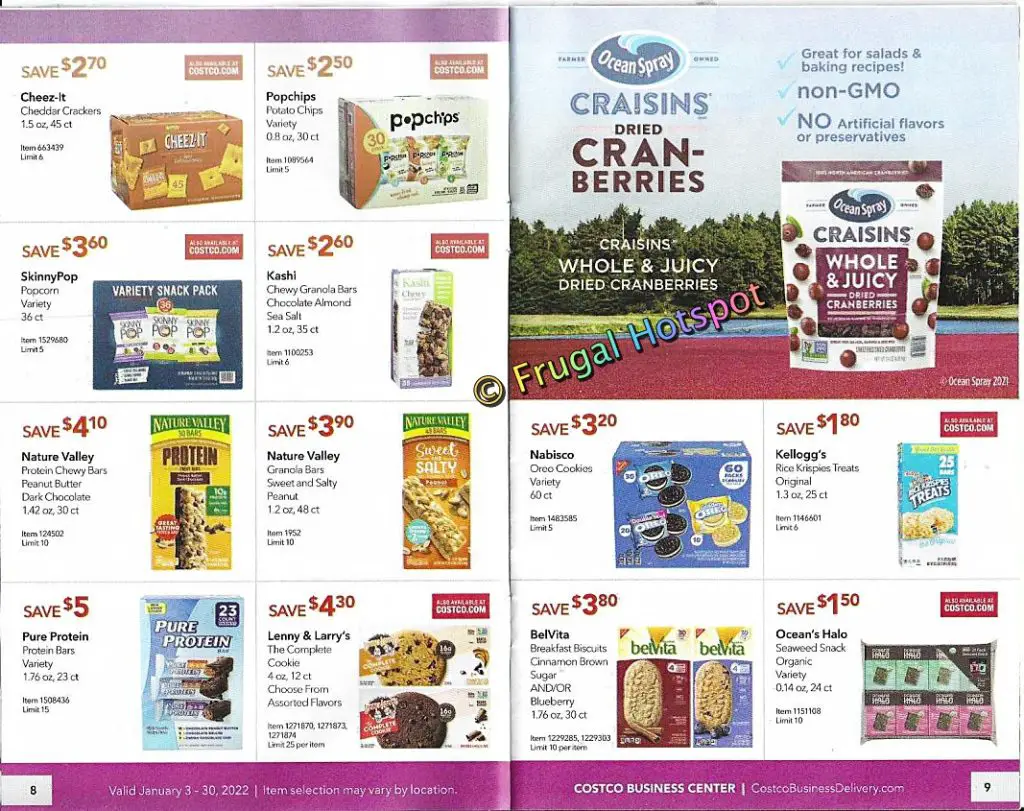 Costco Business Center Coupon Book JANUARY 2022 Frugal Hotspot