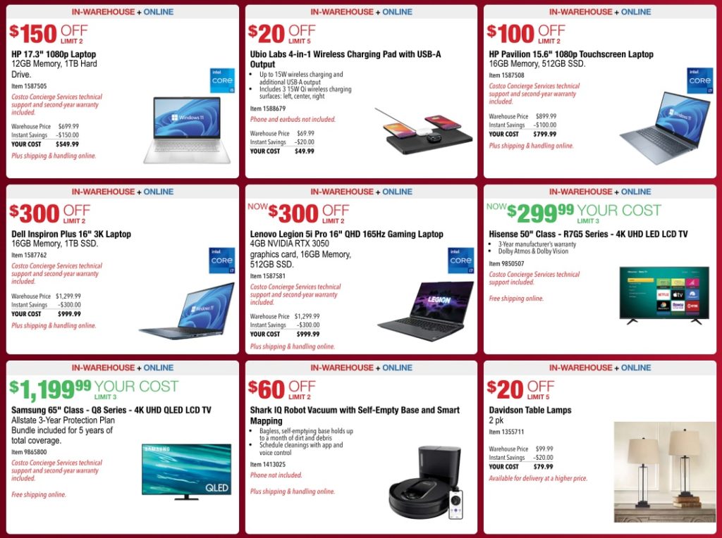 Costco Holiday Event December 1024, 2021 Frugal Hotspot