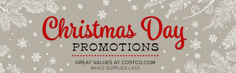 Costco Online Christmas Day Promotions