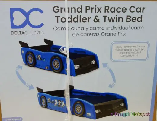 Delta Children Grand Prix Race Car Toddler Twin Bed | Costco
