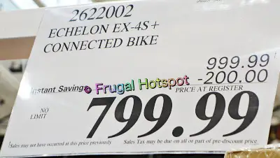 Echelon Connect EX-4S+ Bike | Costco Sale Price