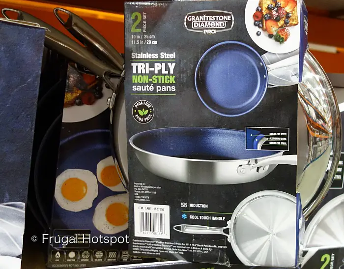 Granitestone Diamond PRO Fry Pan features | Costco