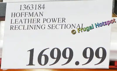 Hoffman Leather Power Reclining Sectional by Gilman Creek Furniture | Costco Price