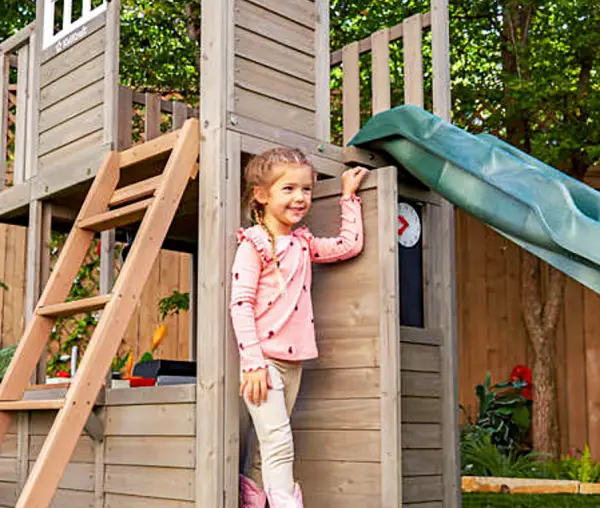 Kidkraft oakwood oasis playhouse with hidden door | Costco