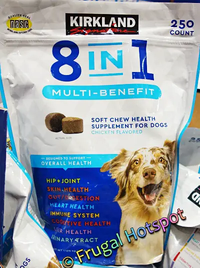 Kirkland Signature 8 in 1 Soft Chew health Supplement for Dogs | costco