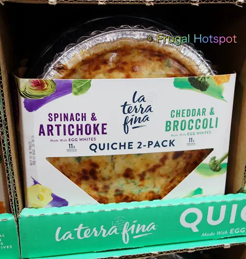 La Terra Fina Quiche Spinach Artichoke and Cheddar Broccoli | Costco