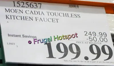 Moen Cadia MotionSense Wave Touchless Activation Pulldown Kitchen Faucet | Costco Sale Price