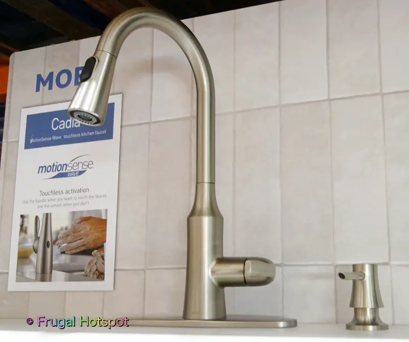 Moen Cadia MotionSense Wave Touchless Pulldown Kitchen Faucet | Costco Display 2
