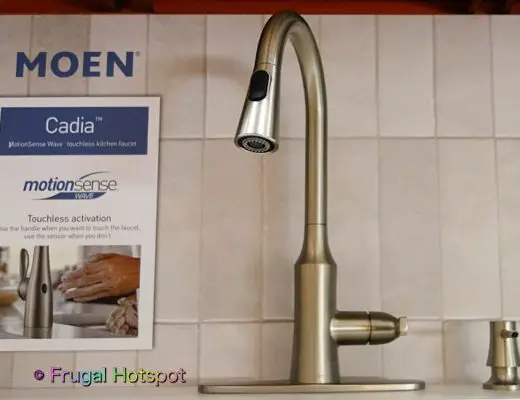 Moen Cadia MotionSense Wave Touchless Pulldown Kitchen Faucet | Costco Display