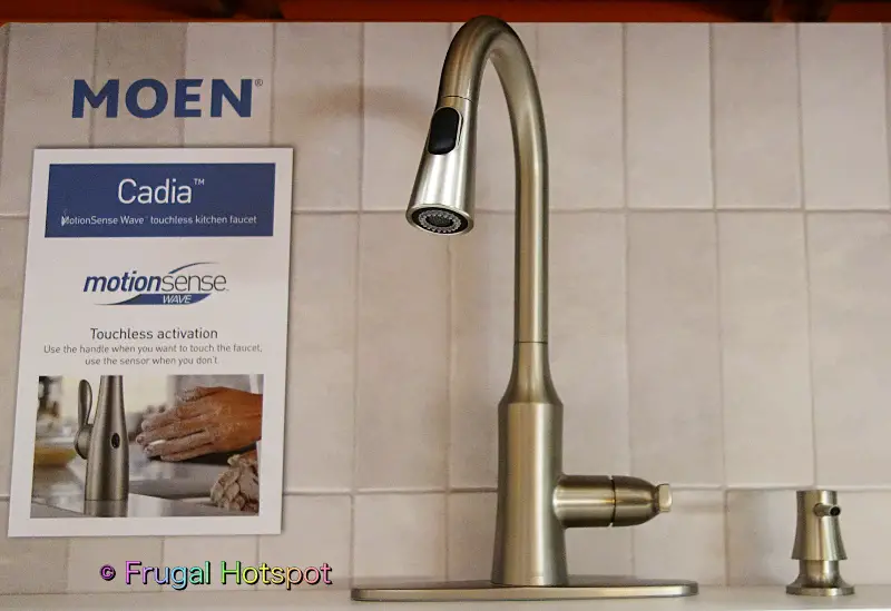 Moen Cadia MotionSense Wave Touchless Pulldown Kitchen Faucet | Costco Display