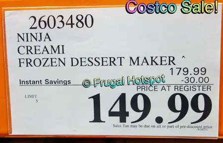 Ninja CREAMi Frozen Dessert Maker | Costco Sale Price