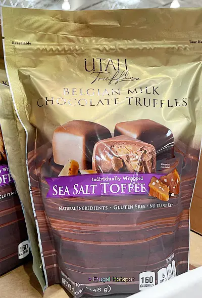 Utah Truffles Belgian Milk Chocolate Truffles Sea Salt Toffee | Costco