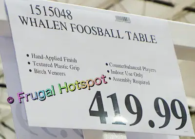 Whalen Bayside Furnishings Foosball Table | Costco Price
