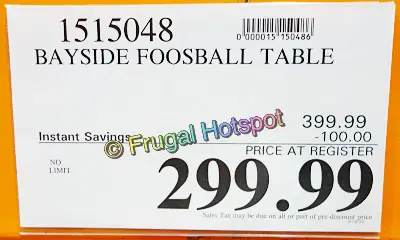 Whalen Bayside Furnishings Foosball Table | Costco Sale Price 2