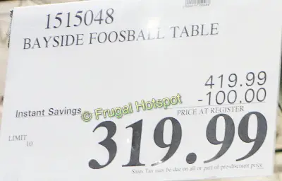 Whalen Bayside Furnishings Foosball Table | Costco Sale Price