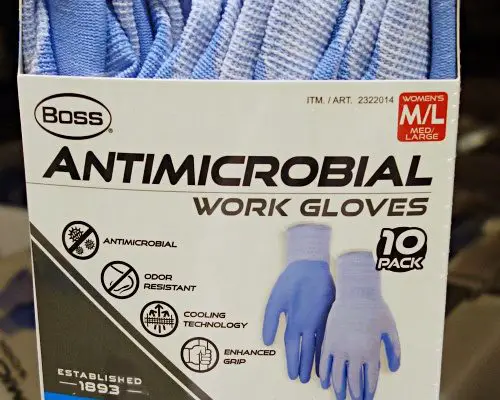 Boss Antimicrobial Womens Work Gloves Blue | Costco