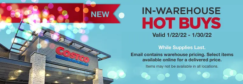 Costco In-Warehouse Hot Buys Sale! JANUARY 2022