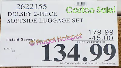 Delsey Softside Luggage Set | Costco Sale Price