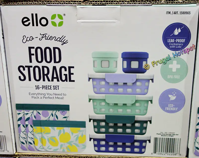 Ello 16-Piece Plastic Food Storage Set | Costco