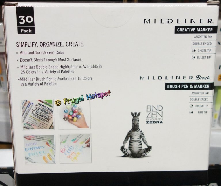 Zebra Mildliner Creative Marker Collection Costco Sale! Frugal Hotspot