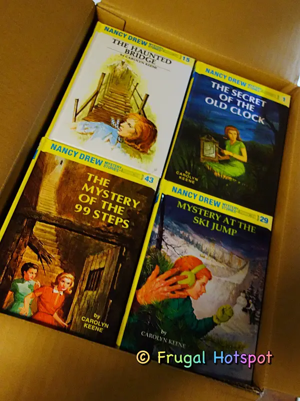 Nancy Drew Mystery Stories Collection by Carolyn Keene in shipping box | Costco