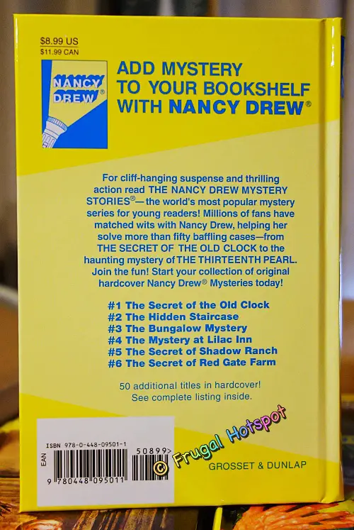 Nancy Drew The Secret of the Old Clock | rear view | Costco