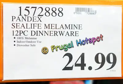 Pandex Sealife Melamine Dinnerware | Costco Price