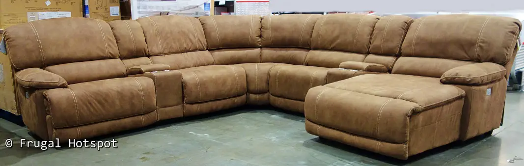 Petaluma Fabric Power Reclining Sectional | Costco Display