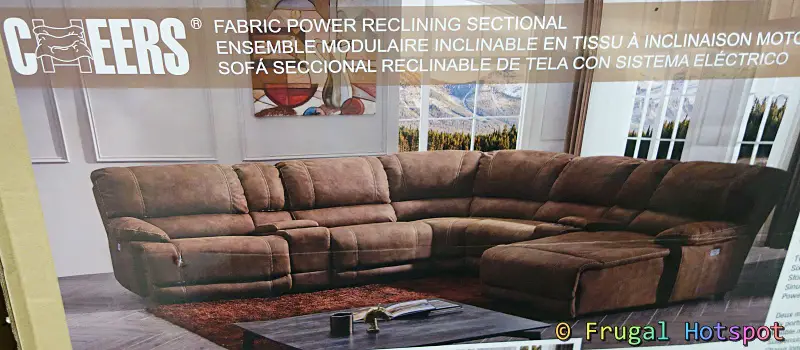 Petaluma Fabric Power Reclining Sectional | Costco